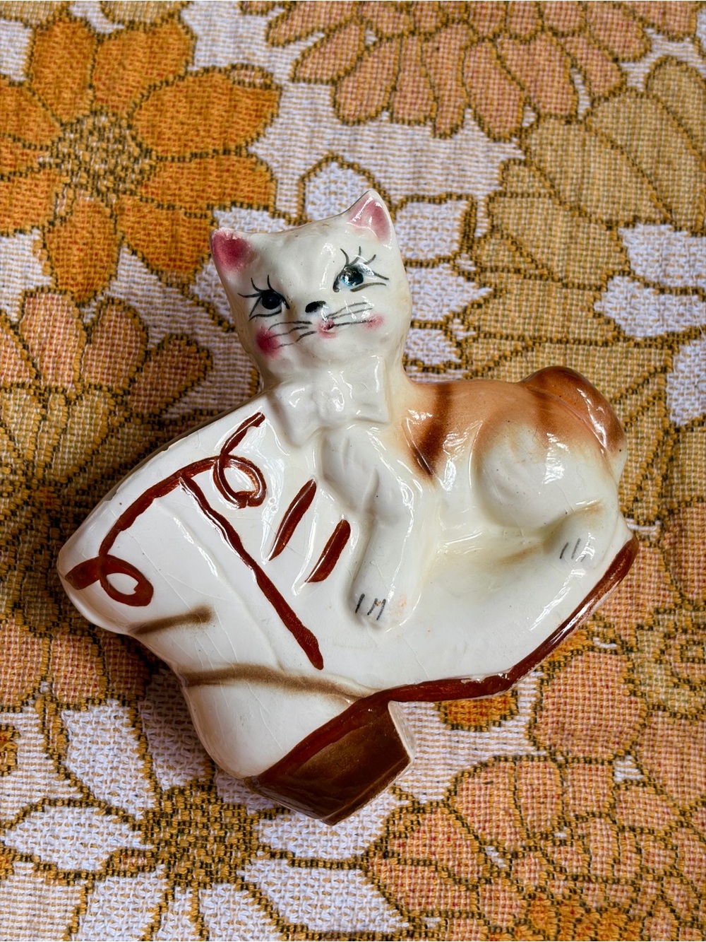 🐱💕✨ Vintage 50s Anthropomorphic Cat in Shoe Planter ✨💕🐱 - Picture 8 of 13